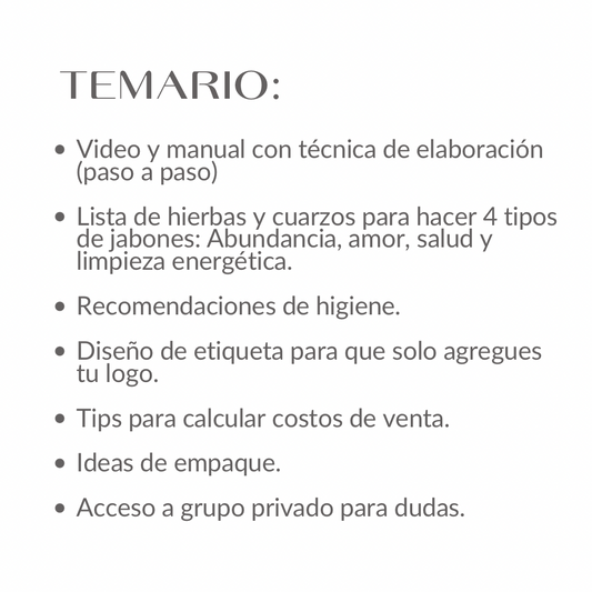 TALLER ONLINE “JABONES MÁGICOS”